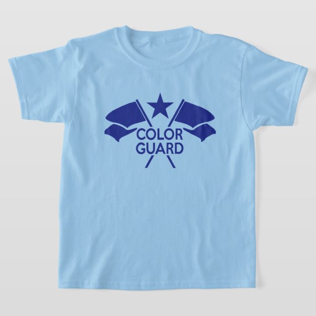 Color Guard Trooper's Crossed Flags t-shirt (Laydown)