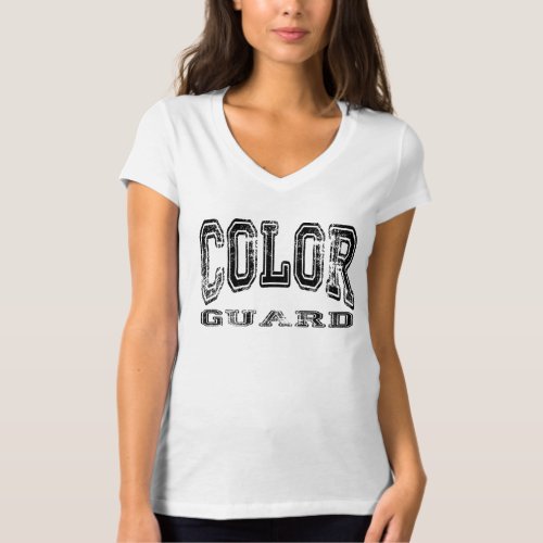 Color Guard Typography Lettering T_Shirt