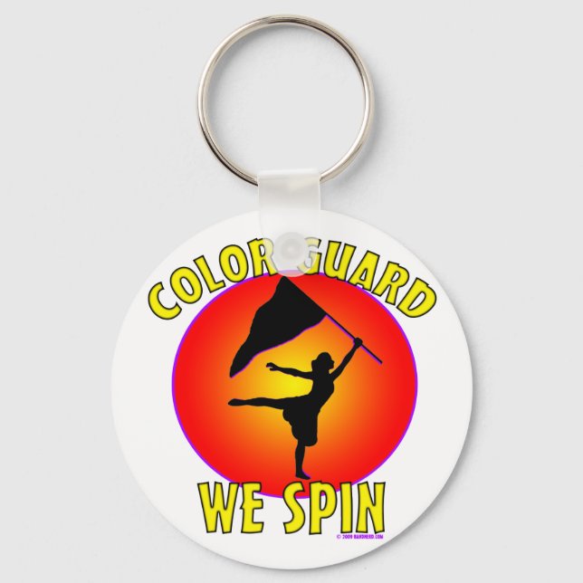 Color Guard... We Spin Keychain (Front)