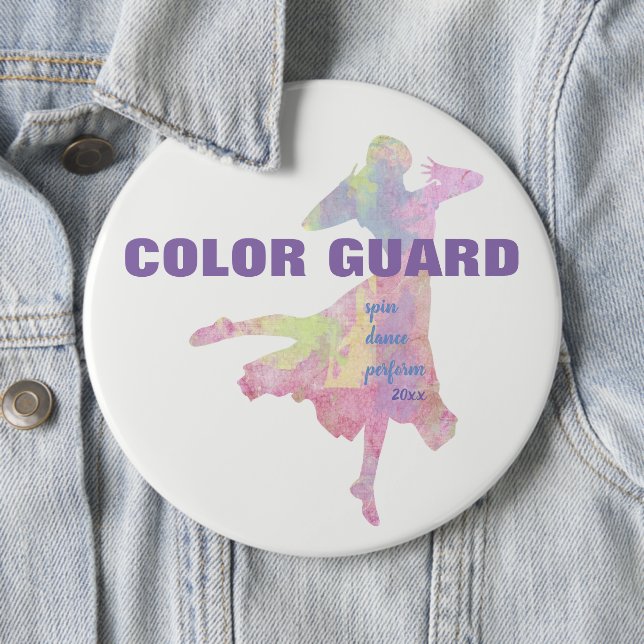 Color Guard With Spin Dance Perform | Button (In Situ)