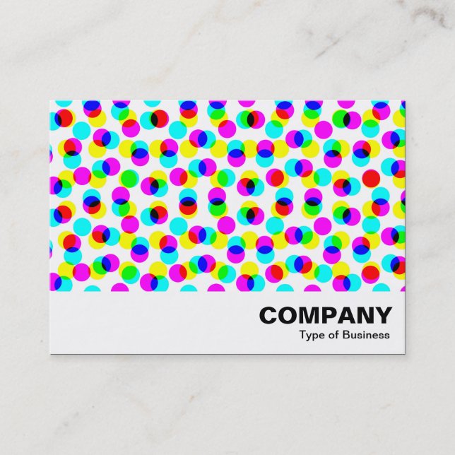 Color Halftone Pattern Business Card (Front)