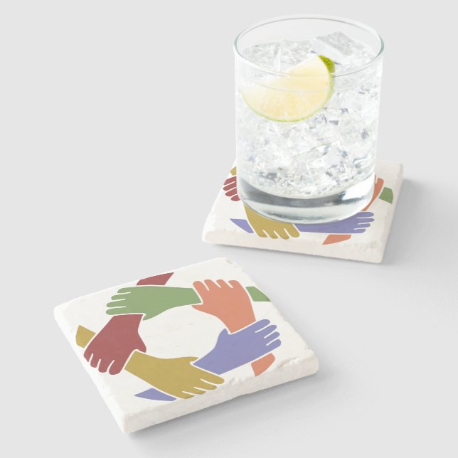 Color Hand's Stone Coaster (Side)