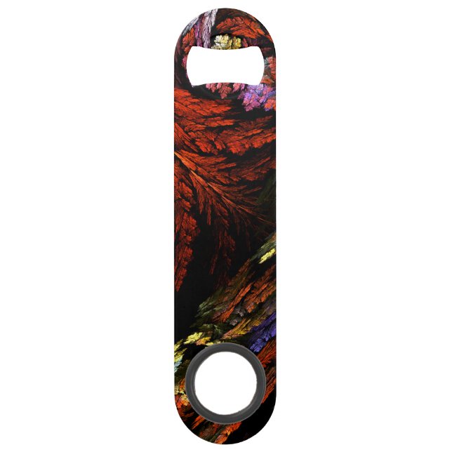 Color Harmony Abstract Art Bar Key (Front)