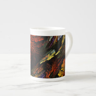 Color Harmony Abstract Art Bone China Mug