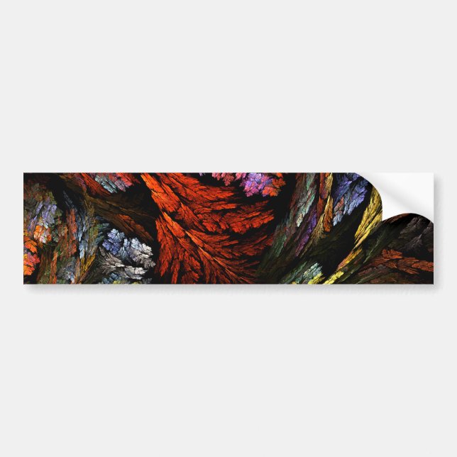 Color Harmony Abstract Art Bumper Sticker (Front)