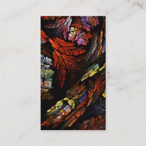 Customizable Color Harmony Abstract Art Business Card
