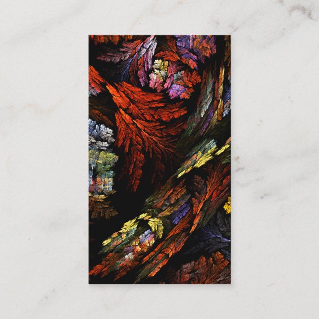 Color Harmony Abstract Art Business Card (Front)