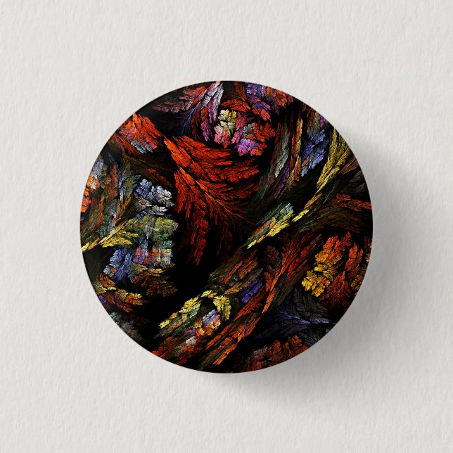 Color Harmony Abstract Art Button (round) (Front)