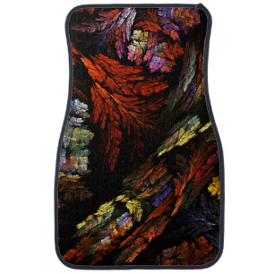 Color Harmony Abstract Art Car Floor Mat
