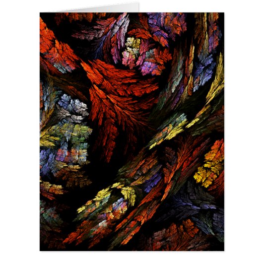 Color Harmony Abstract Art Cards (Front)