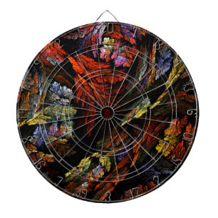 Color Harmony Abstract Art Dartboard
