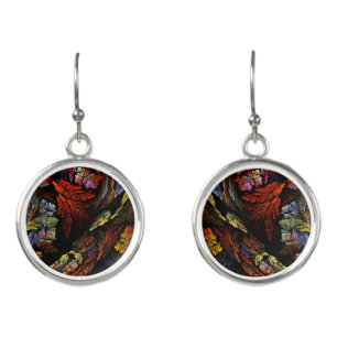 Color Harmony Abstract Art Earrings