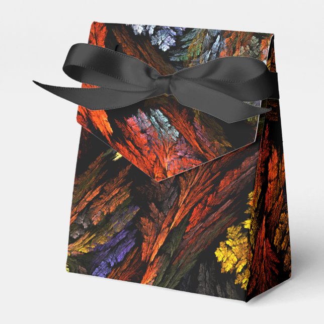 Color Harmony Abstract Art Favor Boxes (Front Side)