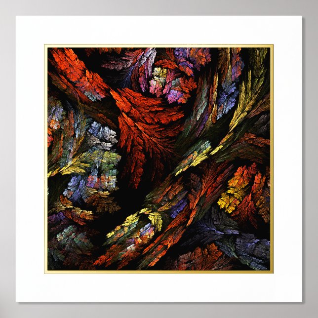 Color Harmony Abstract Art Foil Prints (Front)