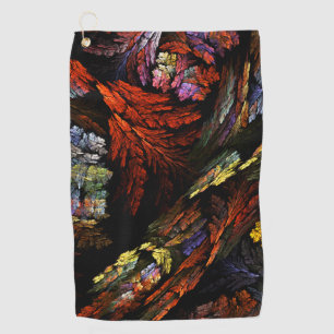 Color Harmony Abstract Art Golf Towel