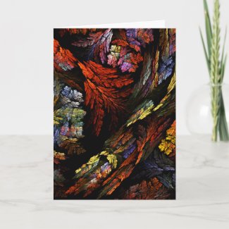 Color Harmony Abstract Art Greeting Card