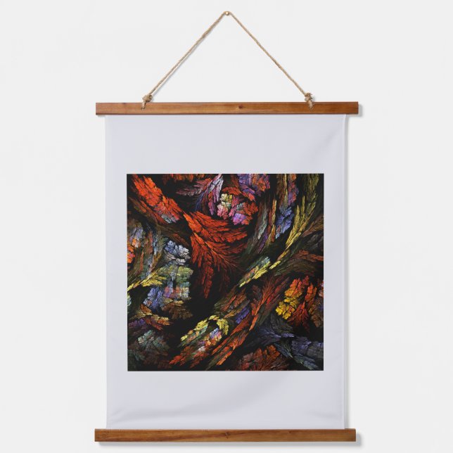 Color Harmony Abstract Art Hanging Tapestry (Front)