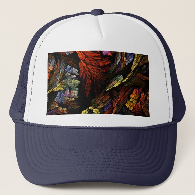 Color Harmony Abstract Art Hat (Front)