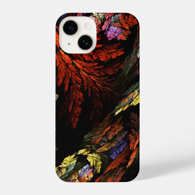Color Harmony Abstract Art iPhone Case (Back)