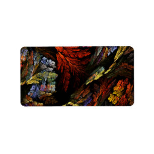 Color Harmony Abstract Art Label