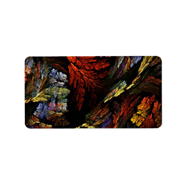 Color Harmony Abstract Art Label (Front)