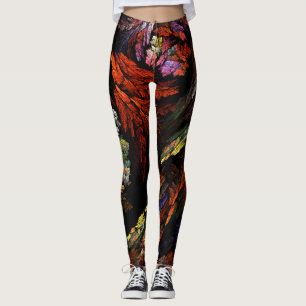 Color Harmony Abstract Art Leggings
