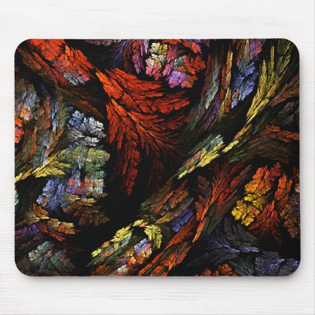 Color Harmony Abstract Art Mousepad (Front)