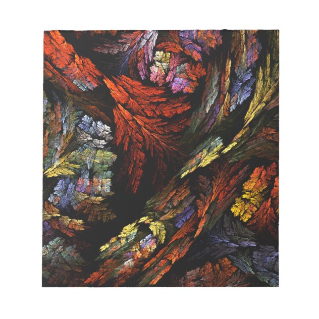 Color Harmony Abstract Art Notepad (Front)