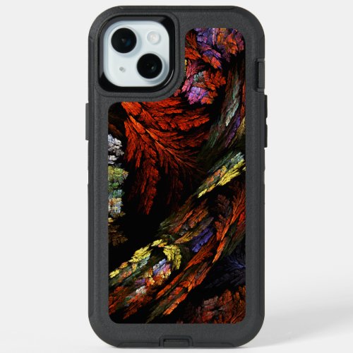 Color Harmony Abstract Art iPhone 15 Plus Case