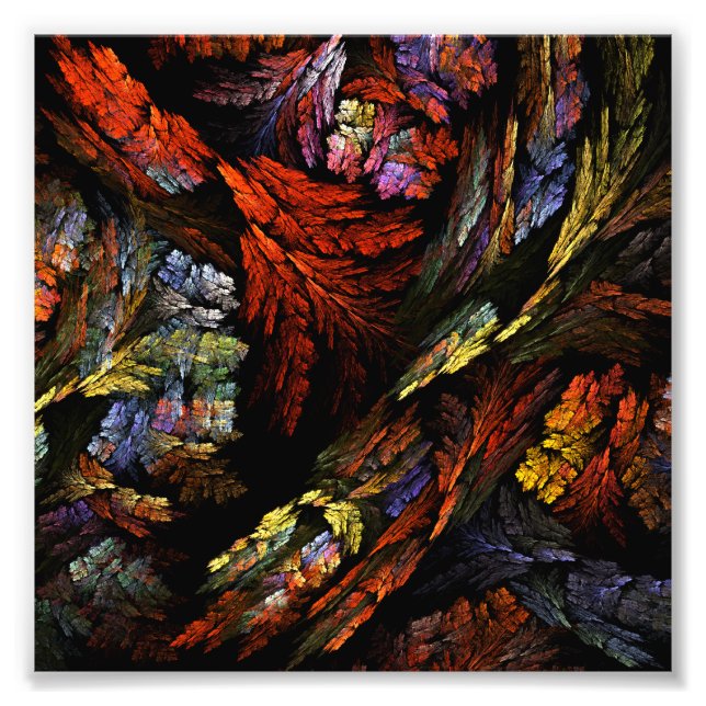 Color Harmony Abstract Art Photo Print (Front)