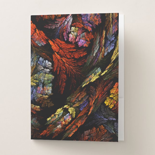 Color Harmony Abstract Art Pocket Folder (Front)