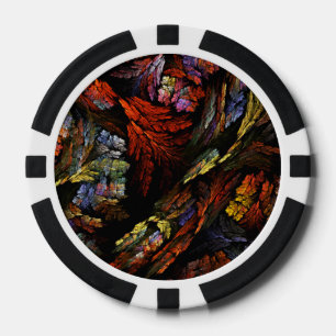 Color Harmony Abstract Art Poker Chips