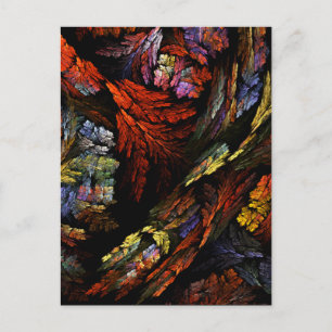 Color Harmony Abstract Art Postcard
