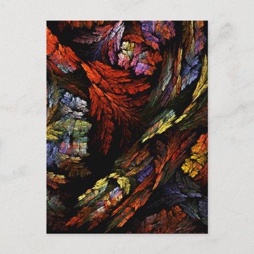 Color Harmony Abstract Art Postcard