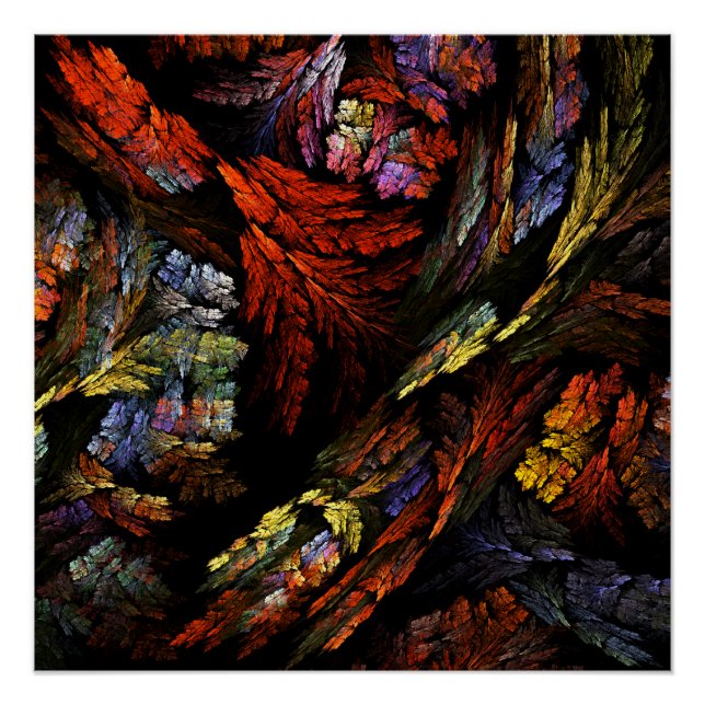 Color Harmony Abstract Art Poster (Front)