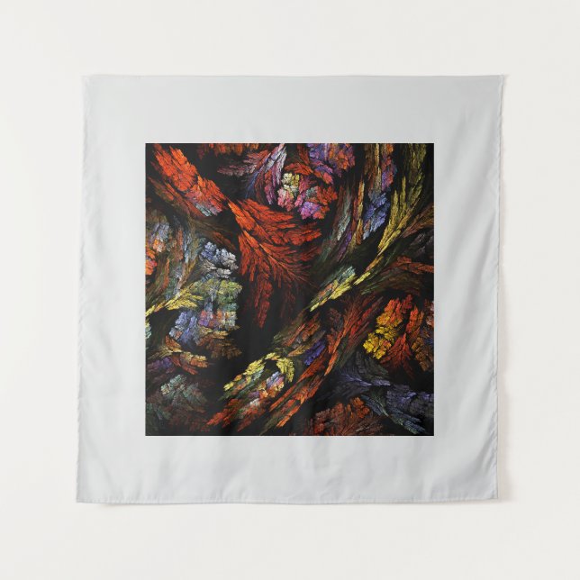 Color Harmony Abstract Art Tapestry (Front)