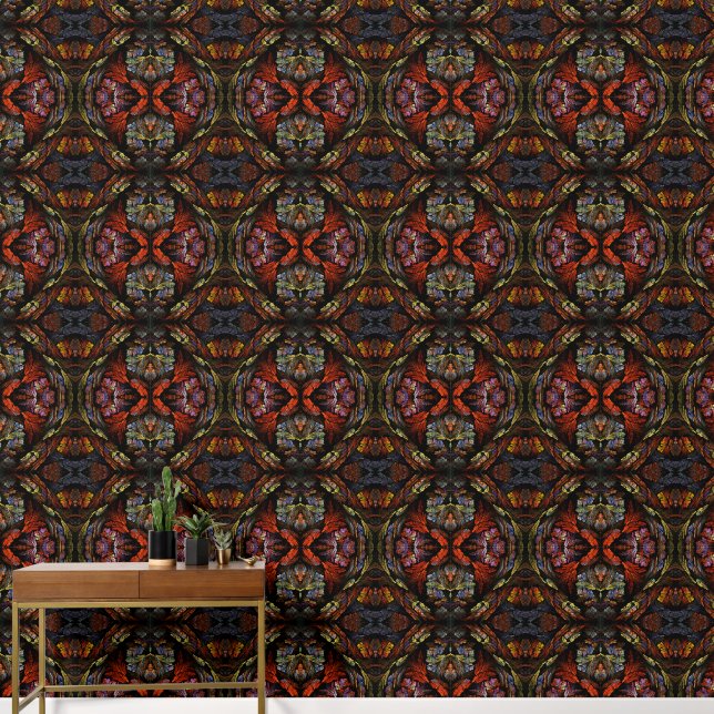 Color Harmony Abstract Art Wallpaper (Hallway)