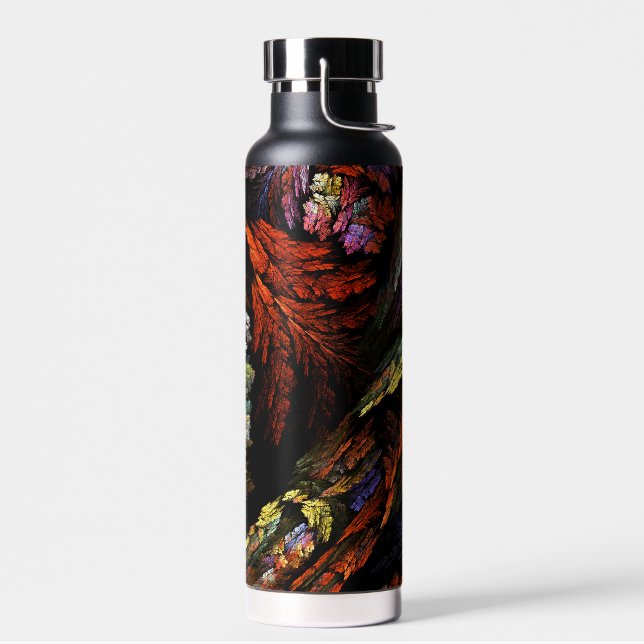 Color Harmony Abstract Art Water Bottle (Left)