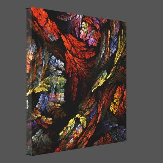Color Harmony Wrapped Canvas Print