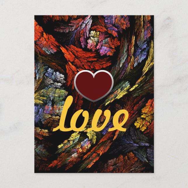 Color Harmony Love Postcard (Front)