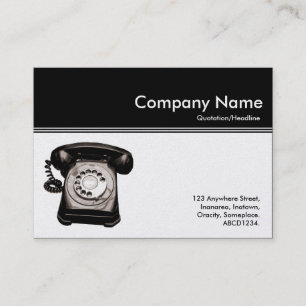 Color Header III - Black - Hotline (Platinum Card) Business Card