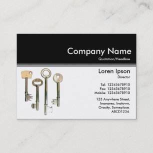 Color Header III v2 - Black - Keys Business Card