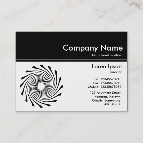 Color Header III v2 _ Black _ Warp Drive Business Card