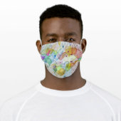 Color Hearts Inspirational Art Custom Face Masks (Worn)