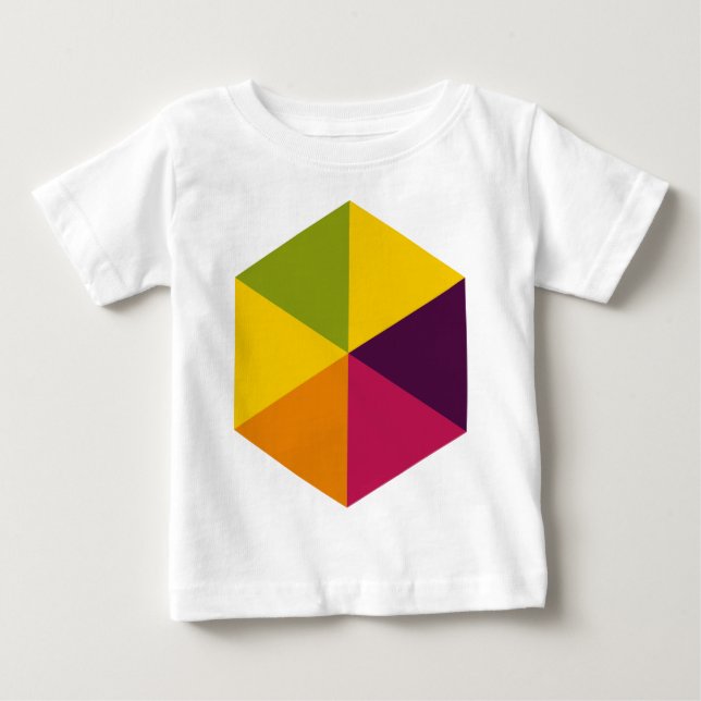 Color Hexagon 01 Baby T-Shirt (Front)