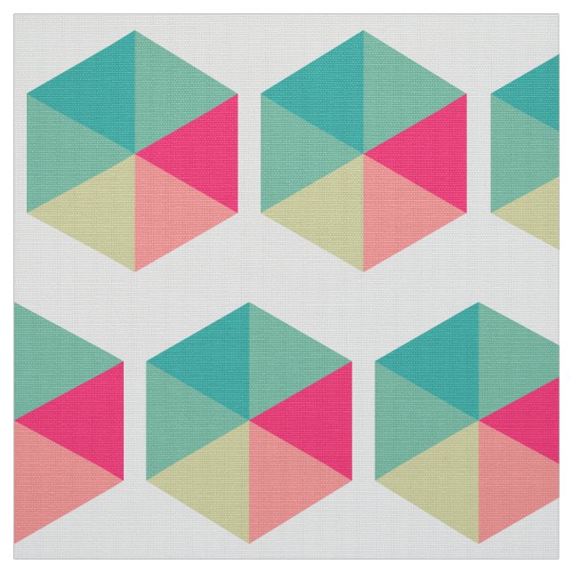 Color Hexagon 02 Fabric (Swatch)