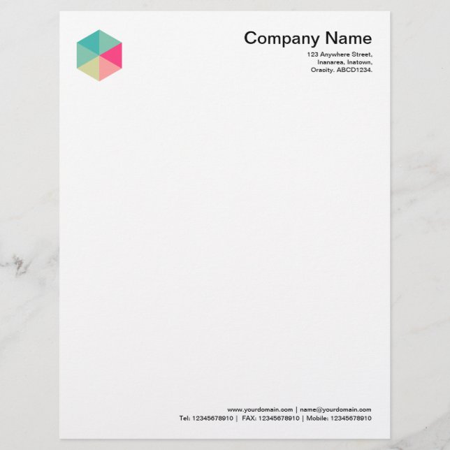 Color Hexagon 02 Letterhead (Front)