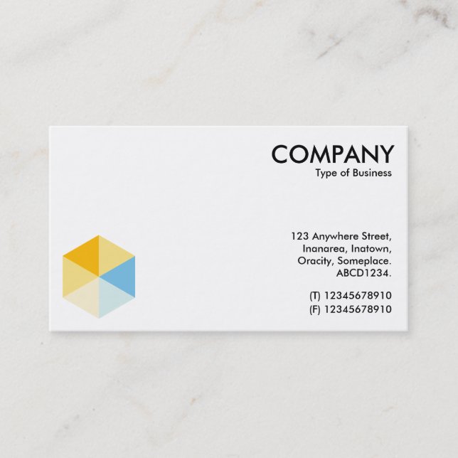Color Hexagon 03 Business Card (Front)