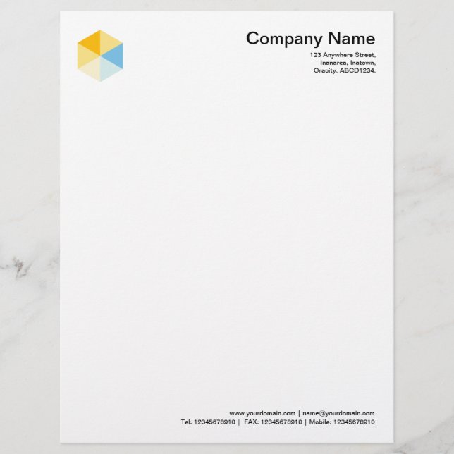Color Hexagon 03 Letterhead (Front)
