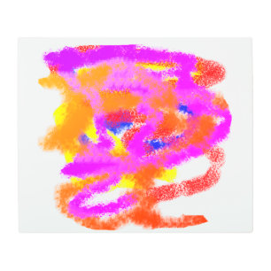 Color Ideas abstract mind stress Metal Print